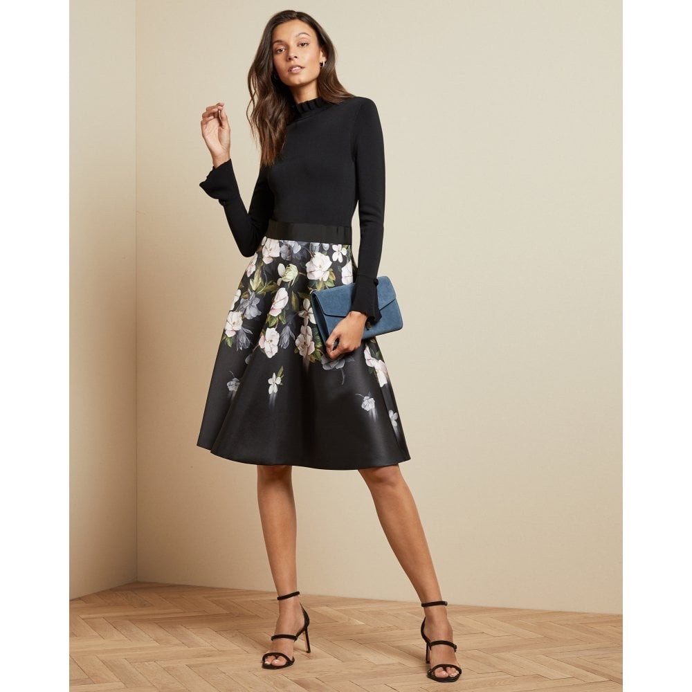 Ted Baker Nerida Opal Print Skirted Dress
